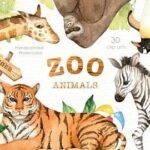 Kit Digital Animais Zoo
