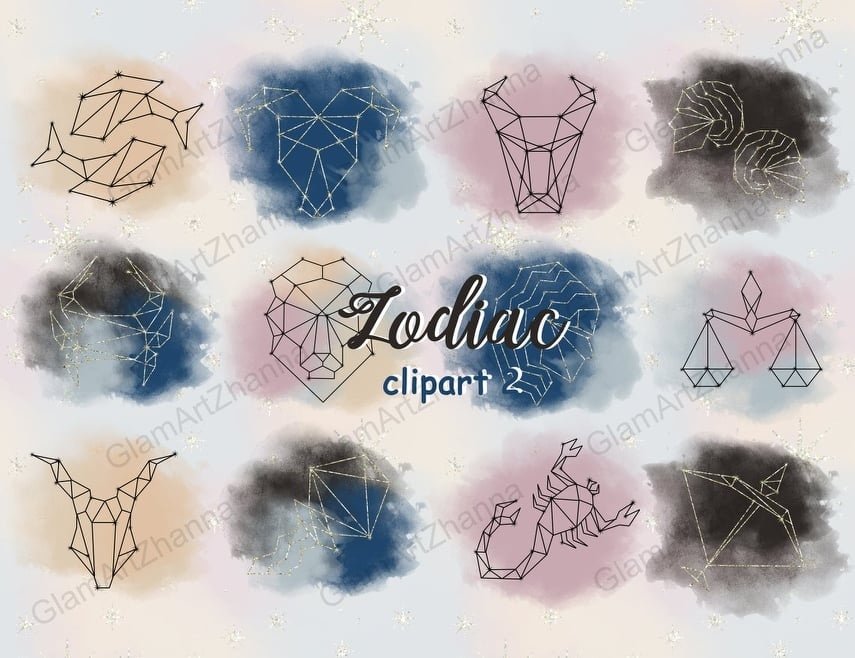 Zodiac 2 Arquivo Kit Digital Zodiaco - Místico - Imagem 1