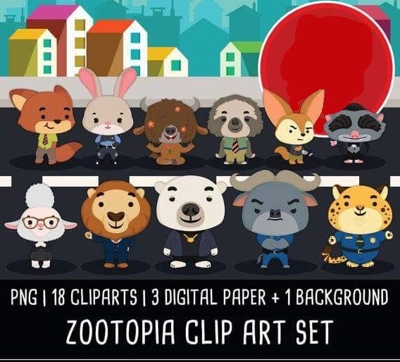 Zootopia Kit Digital Zootopia - Imagem 1