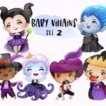 Arquivo Kit Digital Vilões da Disney Bebês 2