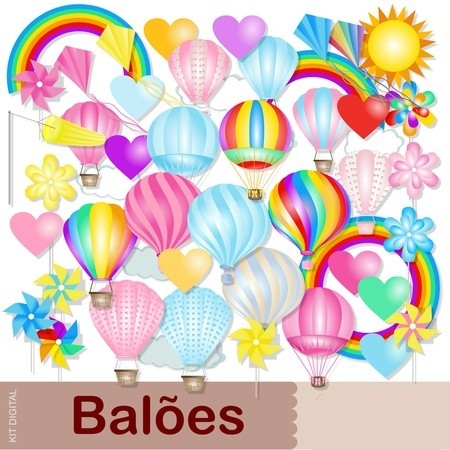 baloes Kit Digital Balões - Imagem 1