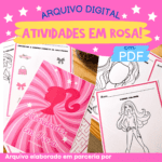 Arquivo livrinho de atividasdes Barbie Rosa