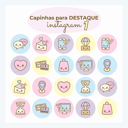 capinha destaque instagram Kit Digital Capinha Destaque Instagram - Imagem 1