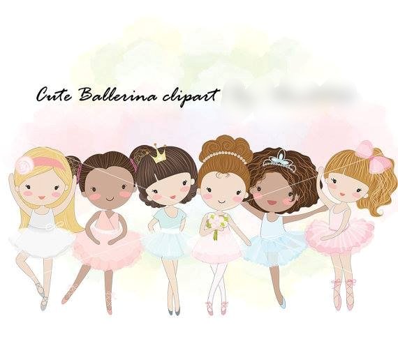 cute ballerina Kit Digital Bailarina - Imagem 1