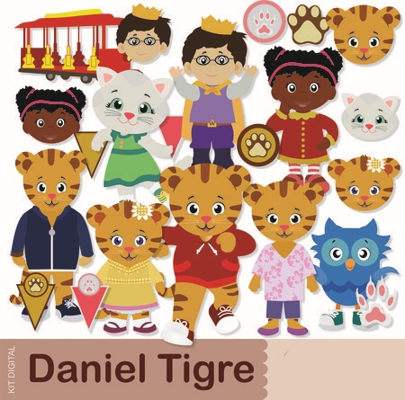 daniel tigre Kit Digital Daniel Tigre - Imagem 1