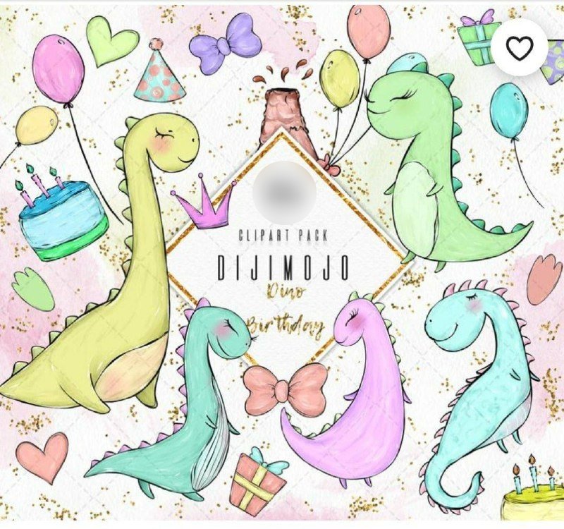 dino birthday Kit Digital Aniversario Dino - Imagem 1
