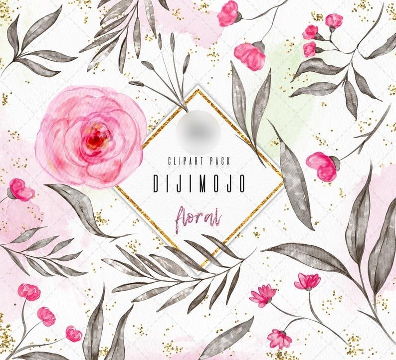 floral Kit Digital Floral - Imagem 1