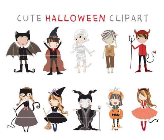 halloween-watercolor Kit Digital Halloween Clipart - Imagem 1