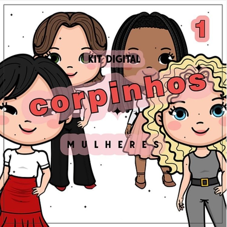 kit corpinhos mulheres 1 Kit Digital Corpinhos Mulheres - Imagem 1