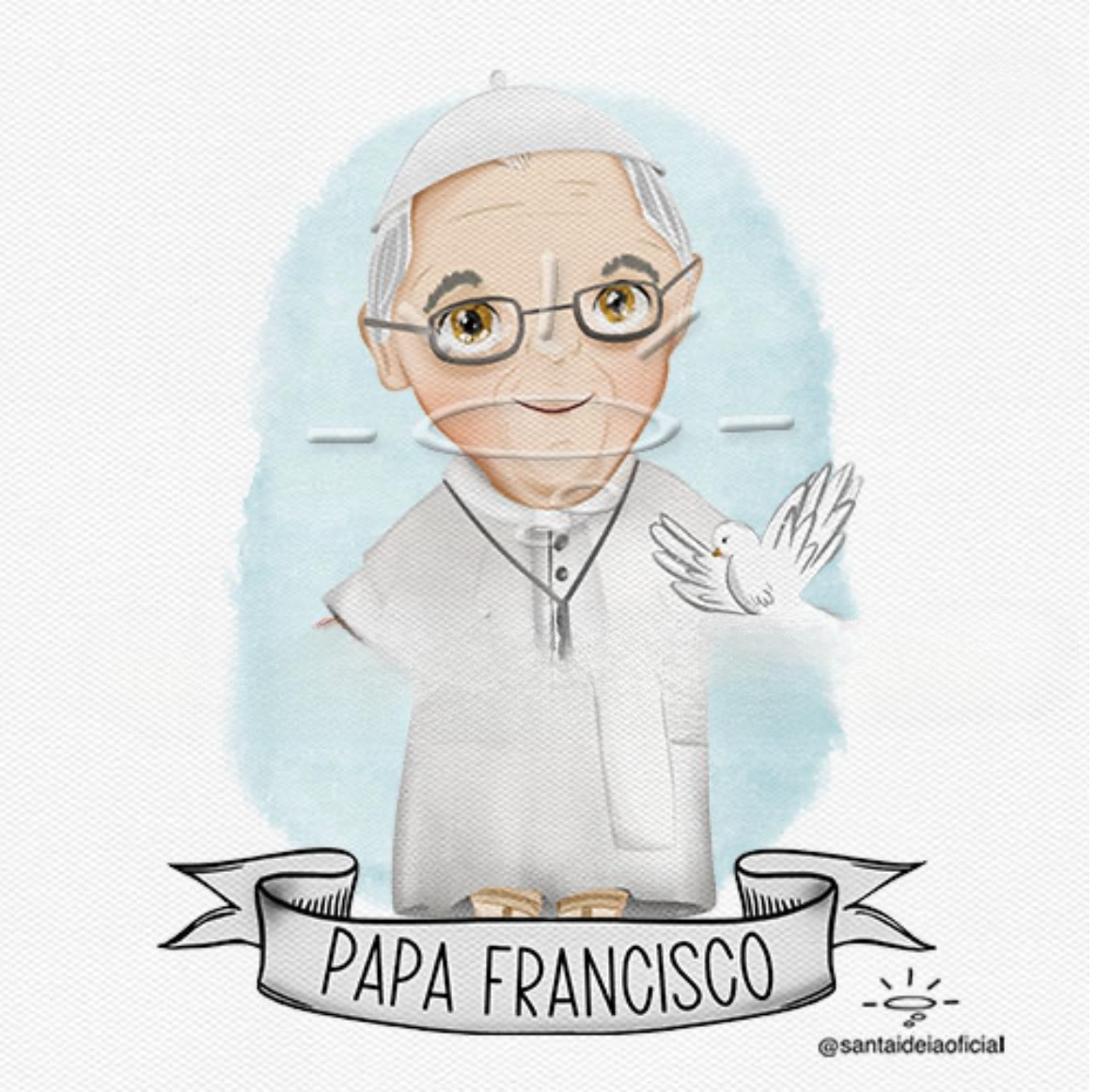 kit digital PAPA FRANCISCO – AQUARELA DIGITAL Kit Digital Tarefas Papa Francisco - Imagem 1