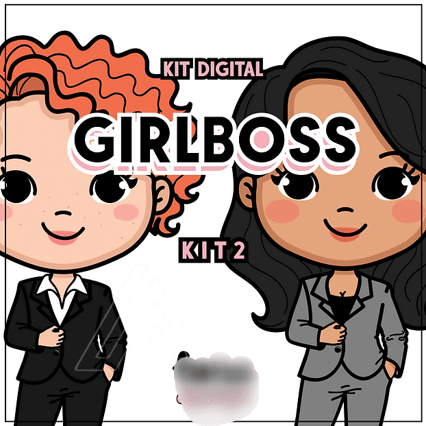 kit digital girlboss 2 - °Fofys Design Kit Digital Menina Chefe - Imagem 1