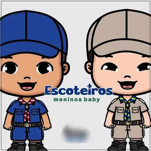 kit escoteiros meninos baby Kit Digital Escoteiros Baby Meninos - Imagem 1
