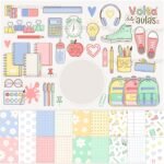 Kit Digital Papeis Volta as Aulas