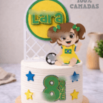 Arquivo Topo de Bolo Copa do Mundo Mesversário Baby Menina