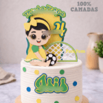 Arquivo Topo de Bolo Copa do Mundo Mesversário Baby Menina