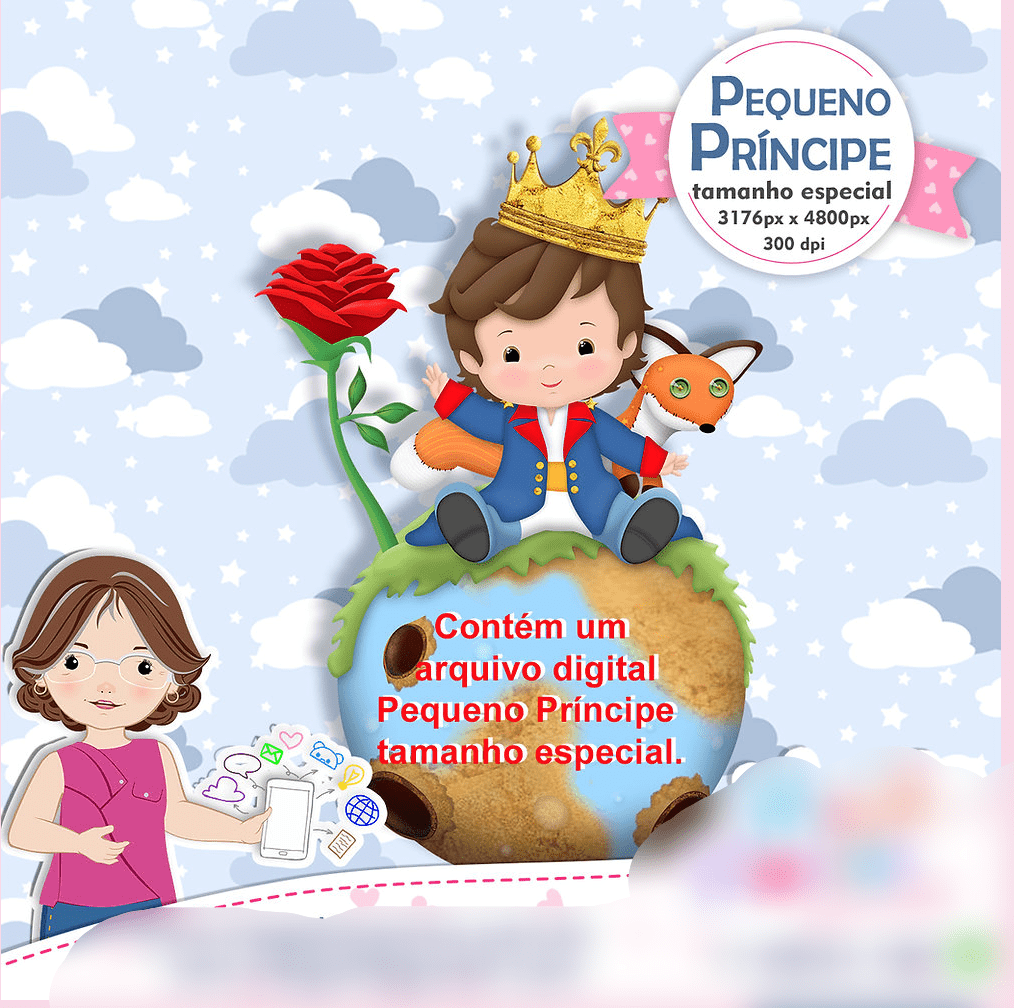 pequeno principe terra Kit Digital Pequeno Principe Terra - Imagem 1