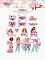Kit Digital Dia da Mulher Coleção Flor de Maria - Imagem 4