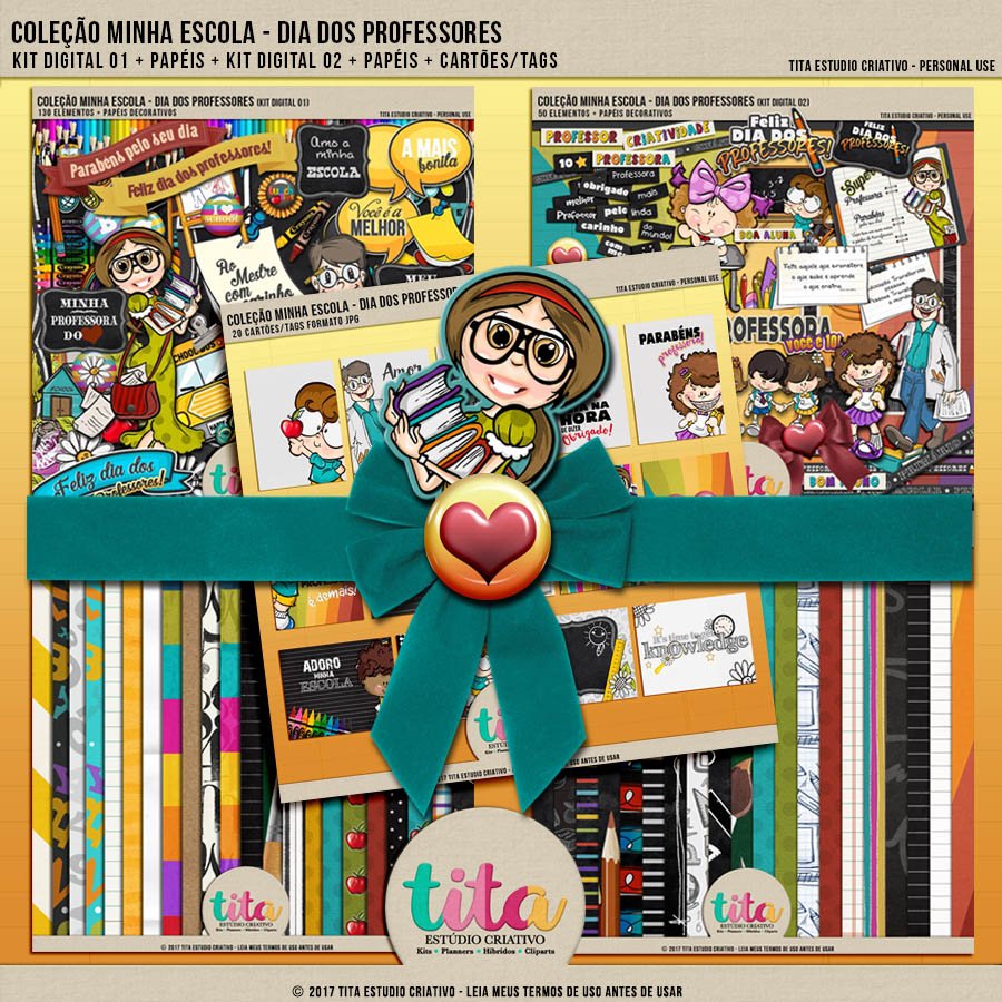 tita_diadprofessores_coleção Kit Digital Minha Escola - Imagem 1