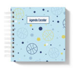 Arquivo Agenda Escolar 2026 – Azul com amarelo (Mini quadrada) – 1 e 2DPP - Imagem 3