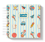 Arquivo Agenda Escolar 2026 – Azul com amarelo (Mini quadrada) – 1 e 2DPP - Imagem 4