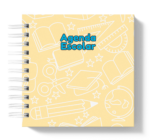 Arquivo Agenda Escolar 2026 – Azul com amarelo (Mini quadrada) – 1 e 2DPP - Imagem 5