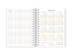Arquivo Agenda Escolar 2026 – Azul com amarelo (A5) – 1 e 2DPP - Imagem 4