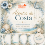 Kit Digital Alentos da Costa Folhas Decorativas