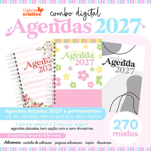 1-COMBO AGENDAS 2027 Arquivo Combo Agendas 2027 - Imagem 1