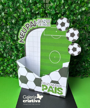 1-Caixa Envelope Futebol Arquivo Dia dos Pais Caixa Envelope Futebol - Imagem 1