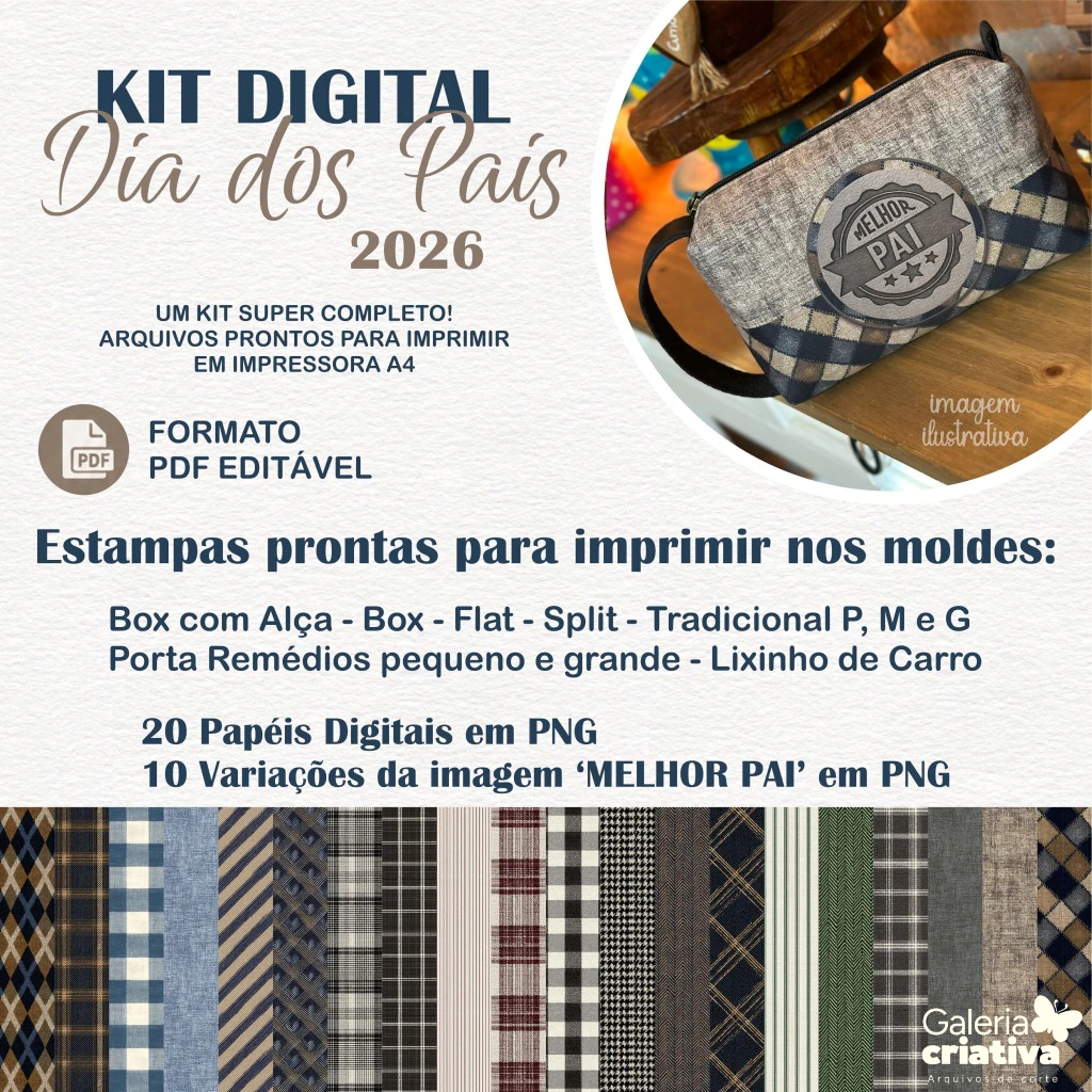 1-Estampas Dia dos Pais 2026 Arquivo Dia dos Pais Estampas - Imagem 1