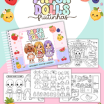 Arquivo Paper Dolls Frutinhas - Para Colorir