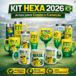 Arquivo Copa do Mundo 2026 Kit Sublimação Brasil Hexa