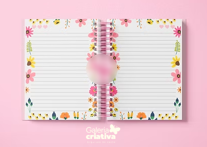 1-Miolo Caderno Flowersí Arquivo Miolo Caderno Flowersí - Imagem 1