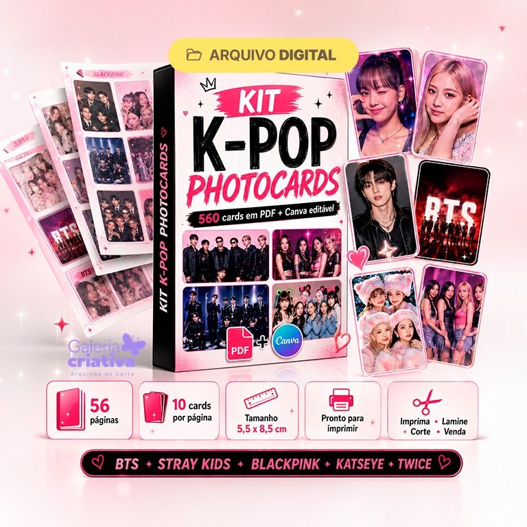 1-Photocard 560 Cards Arquivo Photocard 560 Cards - Imagem 1
