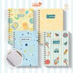 Arquivo Agenda Escolar 2026 – Azul com amarelo (A5) – 1 e 2DPP