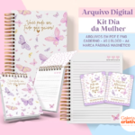 Arquivo Dia da Mulher Kit Encadernação