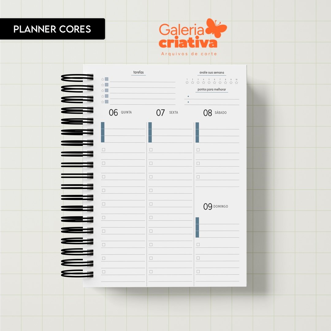 10-Miolo Planner Cores 2026 Arquivo Miolo Planner Cores 2026 - Imagem 1