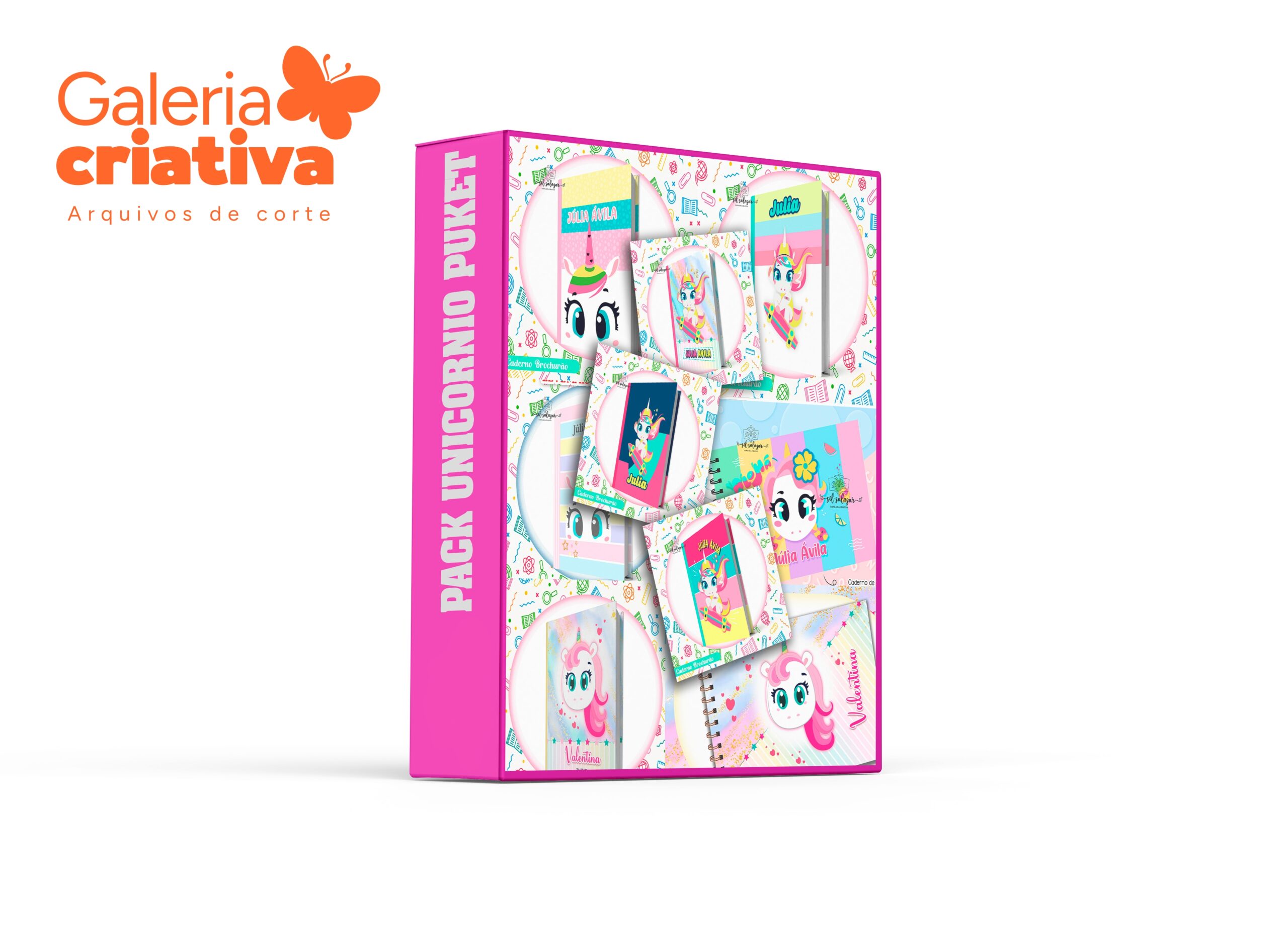 10-Pack Capas Pucket Unicornio Arquivo Pack Capas Pucket Unicornio - Imagem 1