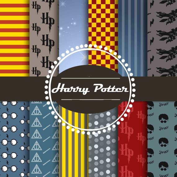 10074 Kit Digital Papeis Harry Potter - Imagem 1