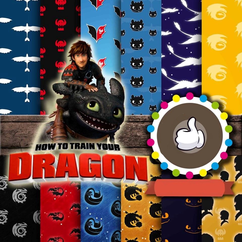 10206 Kit Digital Papeis Dragon - Imagem 1