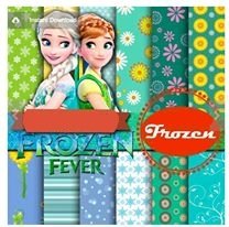 10393 Kit Digital Papeis Frozem - Imagem 1