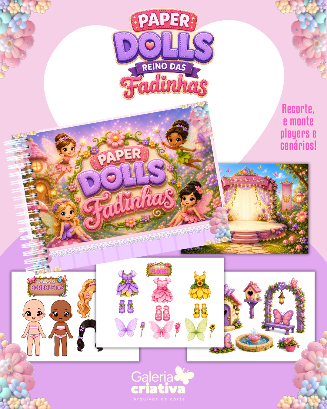 11) FADINHAS Arquivo Paper Dolls Fadinhas - Imagem 1