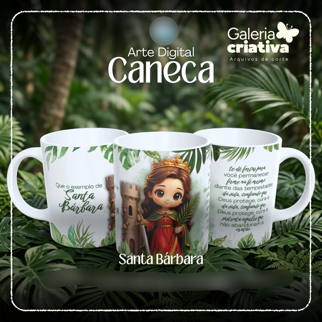 11-Santa Barbára Arquivo Caneca Santa Bárbara - Imagem 1