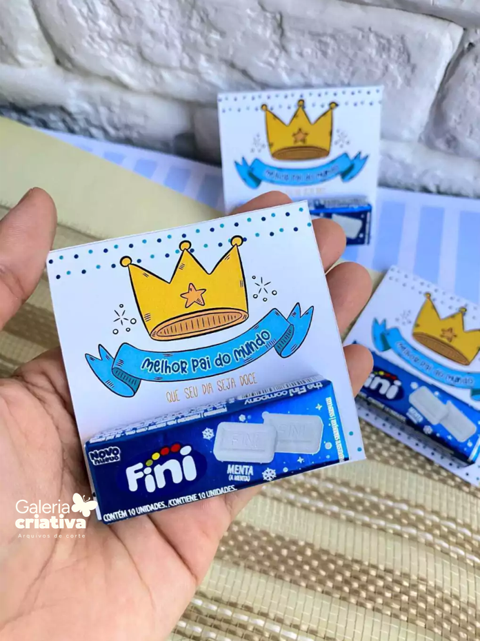 11 - fini pastilha Arquivo Dia dos Pais Card Pastinha Menta - Imagem 1