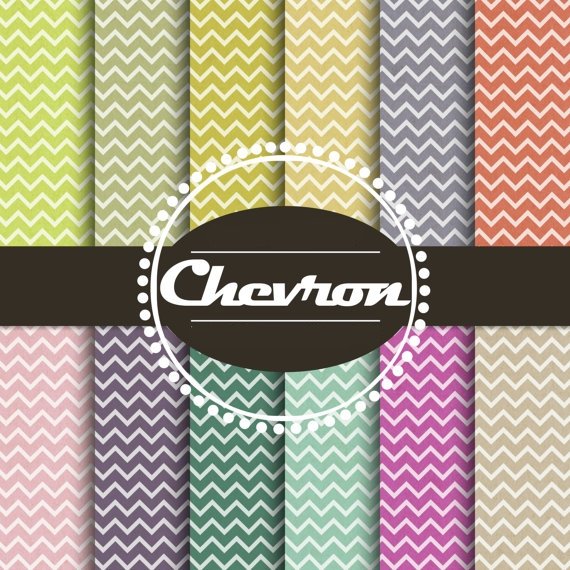 11000 Kit Digital Papeis Chevron - Imagem 1