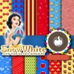 Kit Digital Papeis Branca de Neve