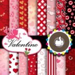 Kit Digital Papeis Romantico