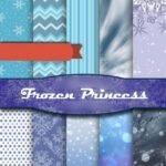 Kit Digital Papeis Frozem Princesas