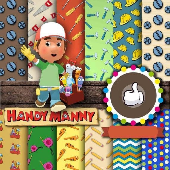 111456 Kit Digital Papeis Handy Manny - Imagem 1