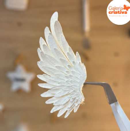 12-Asas de Anjo em Camadas Arquivo de Corte Asas de Anjo em Camadas - Imagem 1